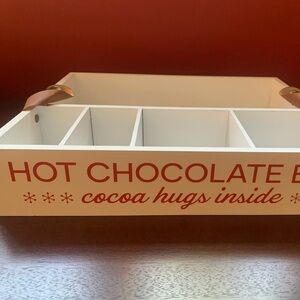 NEW “Hot Chocolate Bar” White Box with Red Lettering and Handles